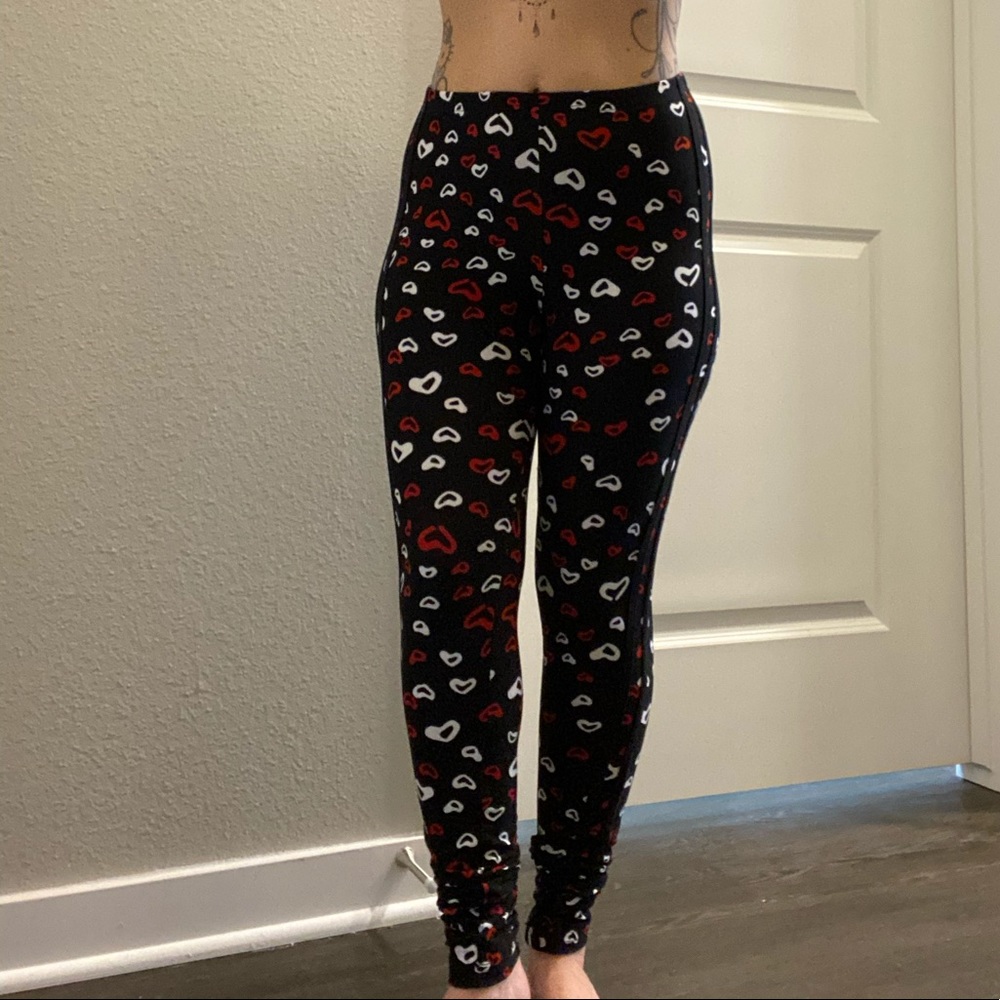 Valentines workout leggings